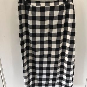 NWT buffalo plaid high waisted pencil skirt